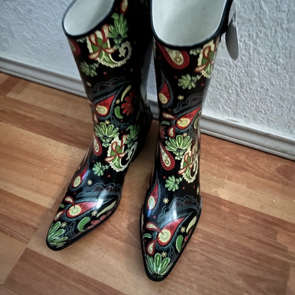 Corkys Western Rain Boots NWOT - Picture 1 of 5